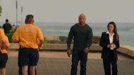Sam Hanna offers assistance to Tennant (Image via CBS)